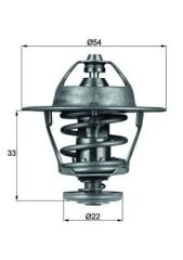 TERMOSTAT 85 °C CORSA B COMBO B 15D-X15D-X15TD-17D-X17D 93-