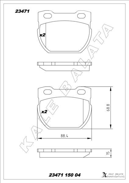 BALATA ARKA DEFENDER 110-2.5 90 TDİ 90-95