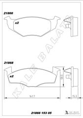 BALATA ÖN CORDOBA 1.7-1.9-IBIZA II.III-İNCA-TOLEDO...