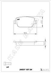 ARKA FREN BALATASI MONDEO IV CA2  07>14 S-MAX 0...
