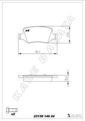 FREN BALATASI ARKA MERCEDES W168 W169 W245 W414