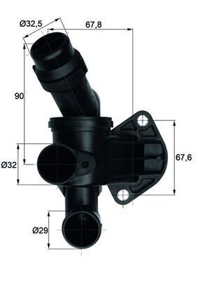 TERMOSTAT A4 BWE-BPJ-BYK-BGB 2,0 TFSI  04-08