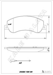 ON FREN BALATASI TRANSIT V348 11>14 A.CEKER VW ...