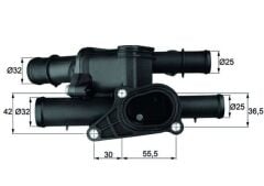 TERMOSTAT KOMPLE GOLF4-BORA-A3-TOLEDO BFQ 1,6  01-04