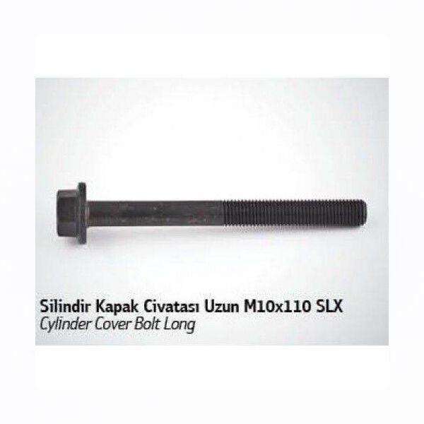 (X) SİLİNDİR KAPAK CİVATASI UZUN (10X110 MM.) M131...