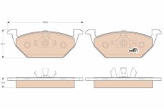 (GDB1357) ÖN BALATA GOLF IV BORA (97-6.05) POLO 99...
