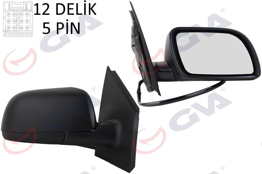 DIŞ DİKİZ AYNASI SAĞ POLO 02> ELEKTRİKLİ+ISITMA...