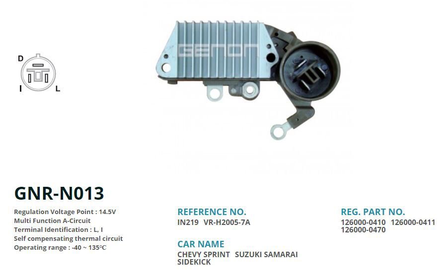 12V SUZUKI SAMURAI-HONDA CIVIC 63.5mm (LI)