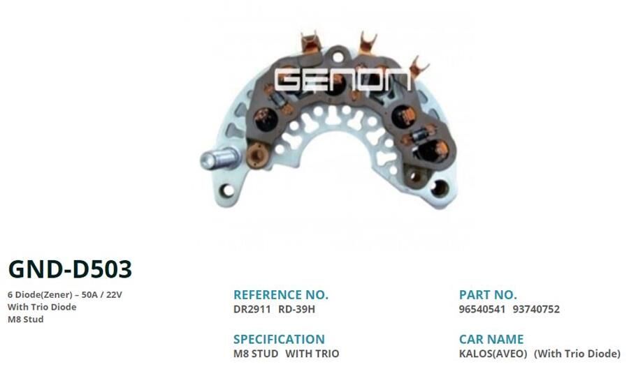 CHEVROLET KALOS-AVEO (GNR-D011 KONJ. AIT) (6 DIOT)...