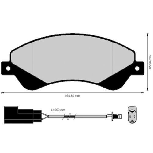 ON FREN BALATASI TRANSIT V347 06>14 O.CEKER FIS...