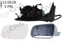 DIŞ DİKİZ AYNASI SOL PASSAT 97> ELEKTRİKLİ+ISIT...