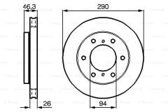 FREN DISKI ON PAJERO 00-06