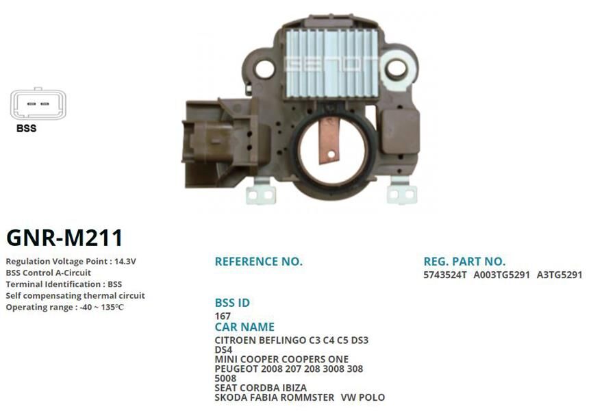 12V CITROEN BERLINGO-C3-C4-C5-DS3-DS4-MINI COOPER ...