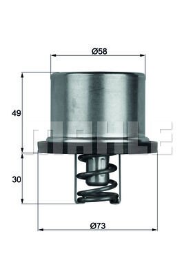 TERMOSTAT [75°C] VOLVO F10 10.260 82-85