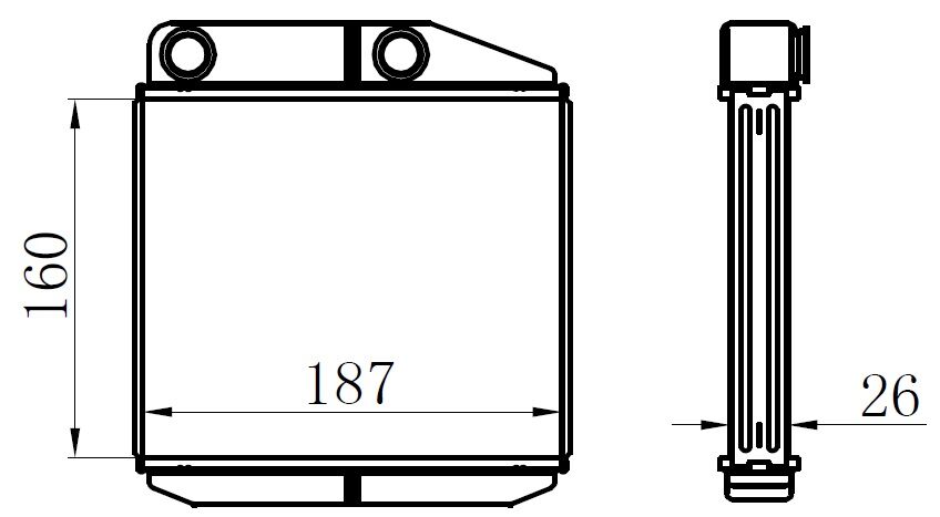 KALORİFER RADYATÖRÜ BRAZİNG CORSA D 06> CORSA E...