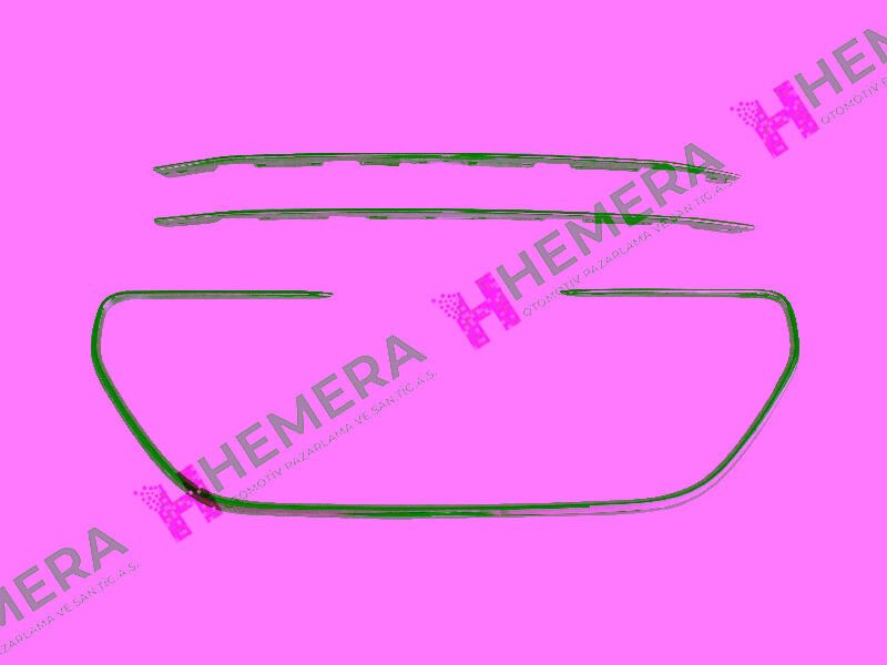 PANJUR NİKELAJI ÖN SET 3 PARÇA KROM PEUGEOT 301 2...