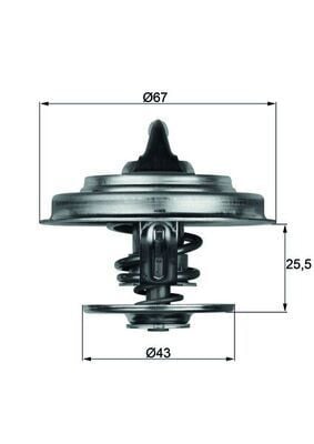 TERMOSTAT  ACTROS MP2 / MP3 1832, LS, LLS OM 541.940, OM 541.970 2003 -