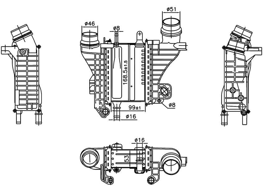 TURBO RADYATÖRÜ (ADBLUE KAZANLI) RENAULT MEGANE IV...
