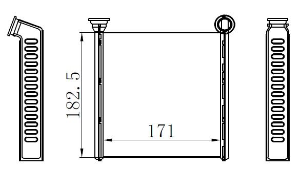 KALORİFER RADYATÖRÜ BRAZİNG GOLF 7-PASSAT-TIGUAN-A...