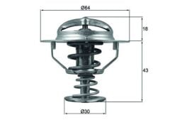 TERMOSTAT 82c IX35 09-15 TUCSON 15-20 MAGENTIS 01-05 NAVARA 06 -> L300 2,5 05-15 PAKERO 00-07