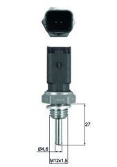 SU SICAKLIK MUSURU 2 FISLI M12X1 CORSA C-D COMBO C ASTRA H VECTRA C ZAFİRA B EGEA LINEA DOBLO STILO PUNTO IDEA Z13DT Z13DTJ Z13DTH Z19DT Z19DTL Z19DTH 01-