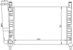 RADYATÖR UNO 70 1.4 ie-1.5 ie (MEK) (520x322x23)
