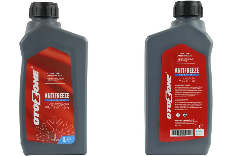 ANTİFRİZ 1 LT -37 C KIRMIZI LONG LİFE (Koli 12 Ad)...
