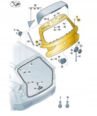 BAGAJ KAPAGI GOLF8  20-