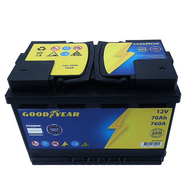 AKU 12V 80AH AGM 800CCA (L4) (315x175x190) (START&STOP)