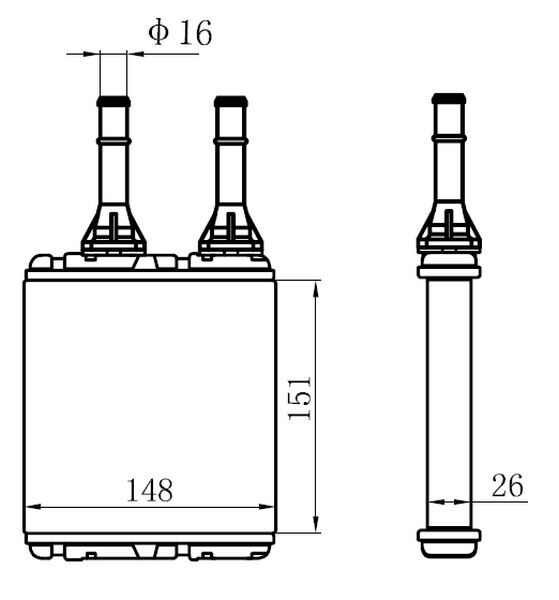 KALORIFER RADYATORU BRAZING NISSAN D22 AT/MT SANZU...