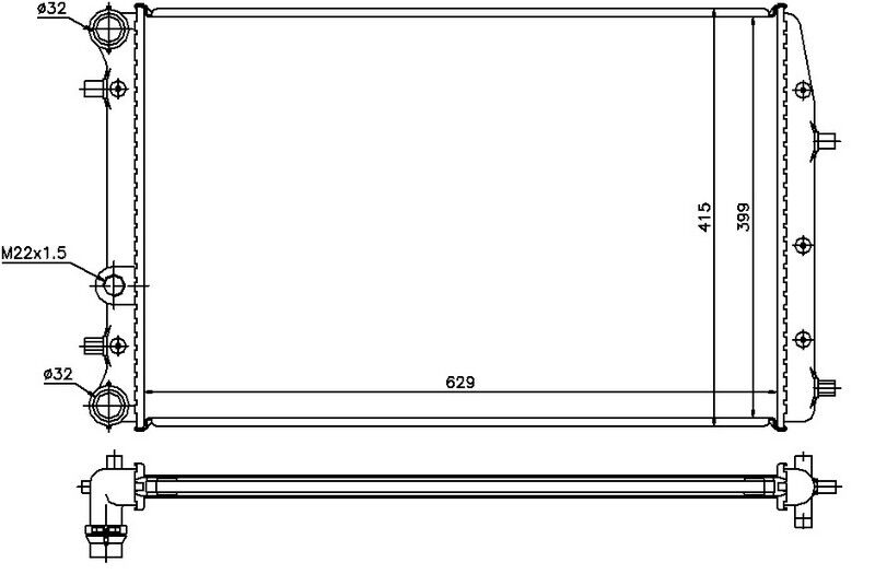 RADYATÖR POLO-IBIZA IV-FABIA-CORDOBA-1.2-1.4-1.6-1...