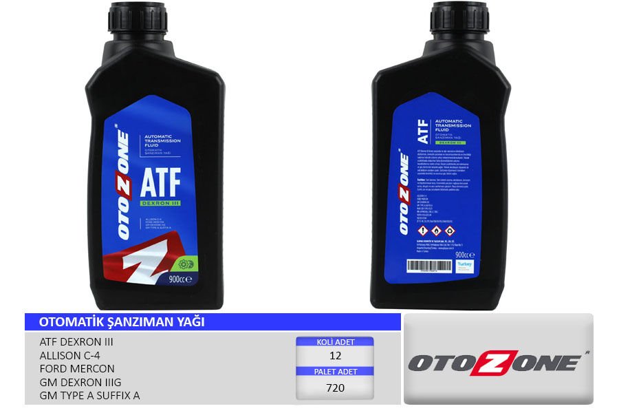 OTOMATİK ŞANZIMAN YAĞI ATF III 900CC DEXRON III (K...